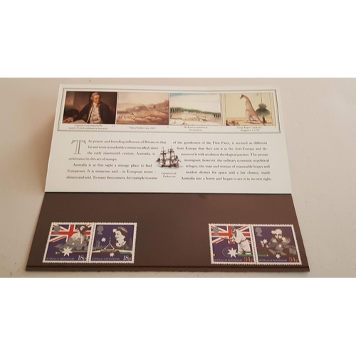 184 - Royal Mail Mint Stamps Collection of 4x Presentation Packs: 'The Australian Bicentenary-200 Years of... 