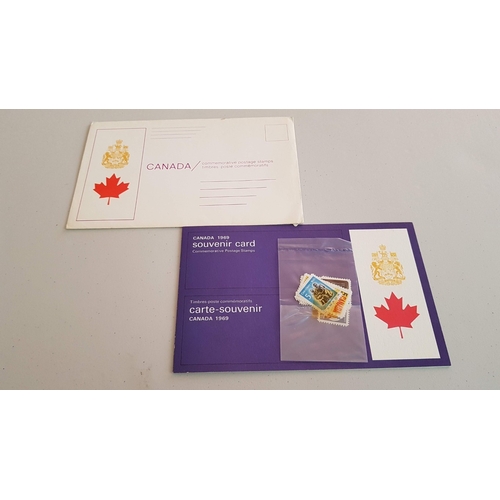 186 - 4x Vintage Canadian Souvenir Cards: 'Canada1968', 'Canada1969', 'Canada1970', 'Children Look at Chri... 