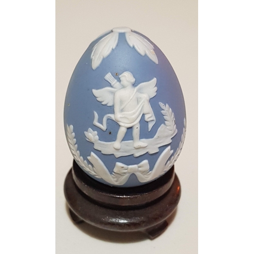 190 - Vintage (Circa 60s) Wedgwood Cherub Egg Trinket Box (Approx. 7.5cm x 4.5cm) Together with Small Vint... 