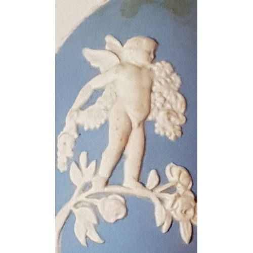 190 - Vintage (Circa 60s) Wedgwood Cherub Egg Trinket Box (Approx. 7.5cm x 4.5cm) Together with Small Vint... 