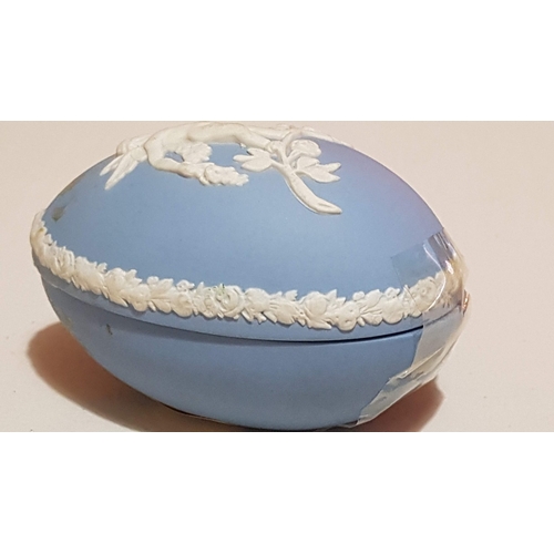 190 - Vintage (Circa 60s) Wedgwood Cherub Egg Trinket Box (Approx. 7.5cm x 4.5cm) Together with Small Vint... 