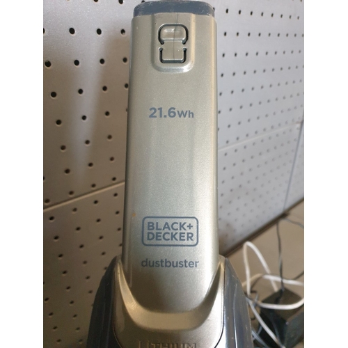 360 - Black & Decker Cordless Dustbuster Hand Held Vacuum Cleaner With Charging Stand A/F