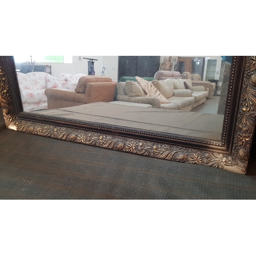 187 - Large Rectangular Classic Vintage Mirror in High Ornate Frame (A/F), Approx. 70cm x 84cm.