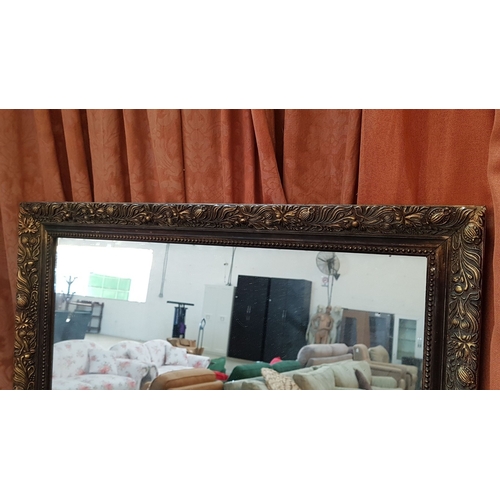 187 - Large Rectangular Classic Vintage Mirror in High Ornate Frame (A/F), Approx. 70cm x 84cm.