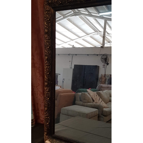 187 - Large Rectangular Classic Vintage Mirror in High Ornate Frame (A/F), Approx. 70cm x 84cm.