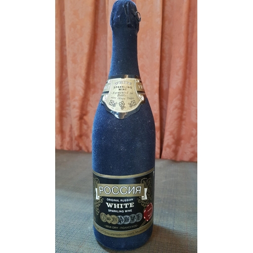 242 - 'Russia' Original Russian, White Sparkling Wine, Semi Dry. Together with 'Domaine Hadjiantonas' Swee... 