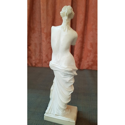 256 - Alabaster Classic Ancient Style of Goddess Sculpture, Venus de Milo or Aphrodite of Melos (Original ... 