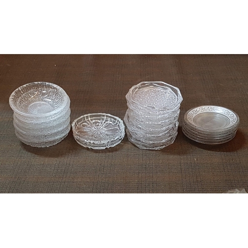 396 - More Than 30pcs Retro Glass Mini Snack Dishes in Various Shape, Size and Style. (Special for Cyprus ... 