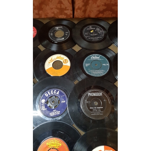 410 - Large Collection of Vintage Single Records, Approx. 40pcs and More, Various Type of Music and Artist... 