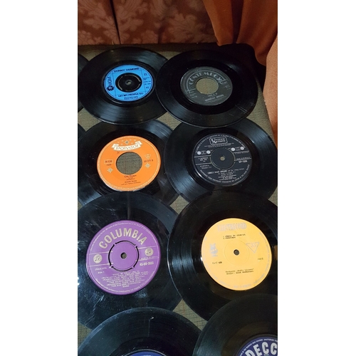 410 - Large Collection of Vintage Single Records, Approx. 40pcs and More, Various Type of Music and Artist... 