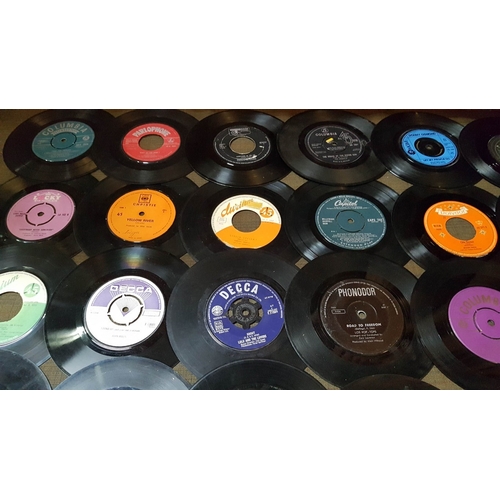 410 - Large Collection of Vintage Single Records, Approx. 40pcs and More, Various Type of Music and Artist... 