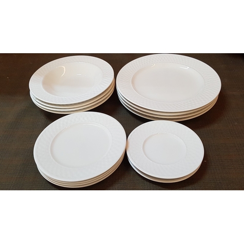 448 - Classic White Crockery, 14x Plates, 4x Dinner Plates, 4x Soup Plates, 4x Cake Plates and 2x Side Pla... 