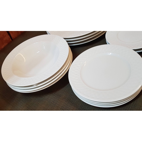 448 - Classic White Crockery, 14x Plates, 4x Dinner Plates, 4x Soup Plates, 4x Cake Plates and 2x Side Pla... 