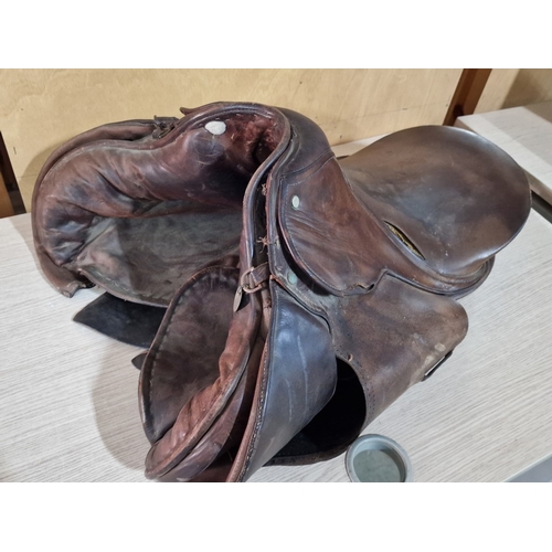 112 - Vintage Leather Horse Riding Saddle