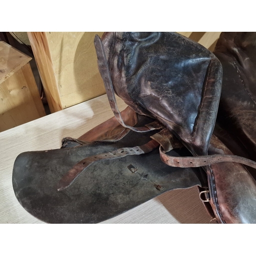 112 - Vintage Leather Horse Riding Saddle