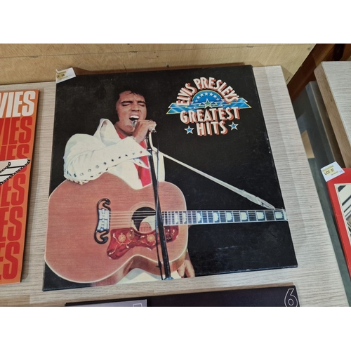 26 - Elvis Presley's Greatest Hits 6-Volume LP Vinyl Record Box Set, Together with 'Elvis in the Movies'