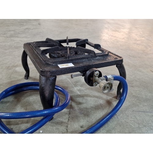 282 - Gas Burner / Portable Stove, with Pipe and Regulator, (Approx. 26 x 28cm), * Basic Test and Working ... 