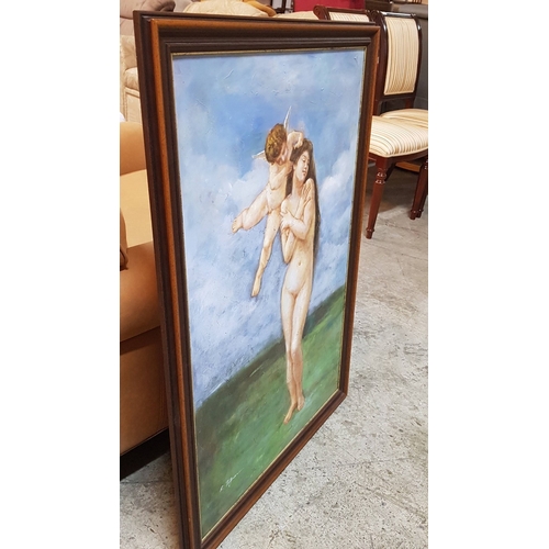 339 - 'Venus with Cupid' Framed Pictures, Approx. 70.5cm x 101.5cm.