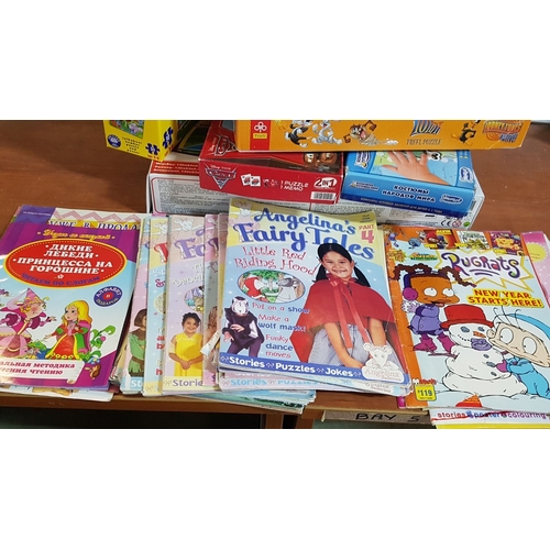 442 - Various Table Games for Children and Adults and Quantity of Girls Magazines 'Little princess tales f... 