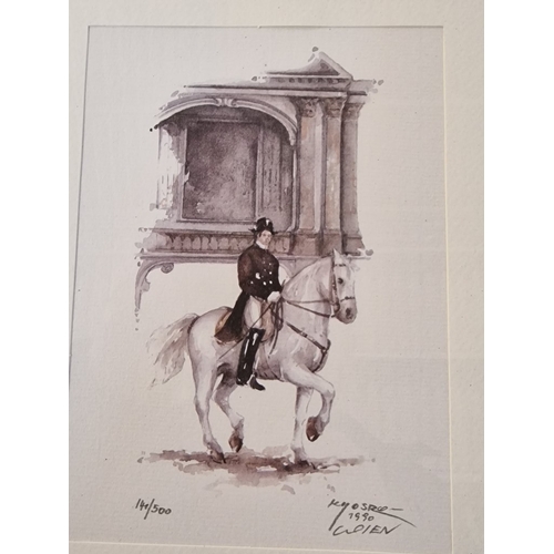 323 - 2 x Limited Edition & Signed Prints of Military Figures on Horseback, (Largest Approx. 25 x 31cm), (... 