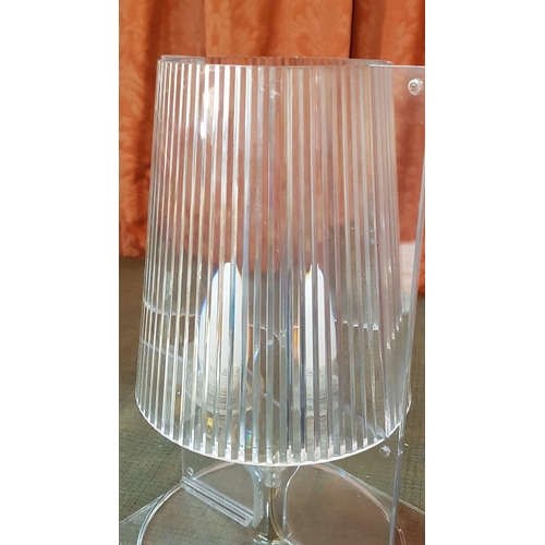 151 - Kartell Take Table Lamp, Design Ferruccio (Transparent Plastique), Approx. H: 30cm., Basic Test- Wor... 