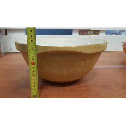 378 - Vintage T. G. Green, Yellow Ware Gripstand Large Mixing Bowl, Ø: 30cm H: 14cm.