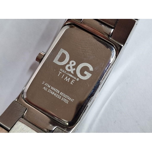 262 - Dolce & Gabbana (D&G) Time 'Festival Ladies Wrist Watch, Stainless Steel Case with Silver Colour Fac... 