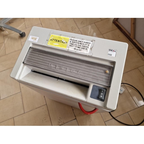 524 - 'IDEAL' Cross Cut Paper Shredder, (Model: 2400-C/C), Mde in Germany, * Basic Test and Working *