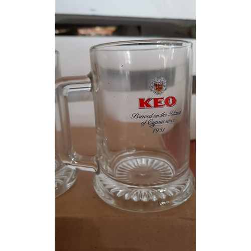 506 - Collectable KEO Beer Mugs/Beer Stein, x6.