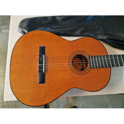 175 - 'BM Almeria' Acoustic Guitar, Made in Spain, Together with Soft Carry Case