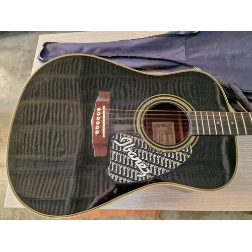 176 - Ibanez Performance Acoustic Guitar, (Model: PF-10BK) , Together with Softy Carry Case