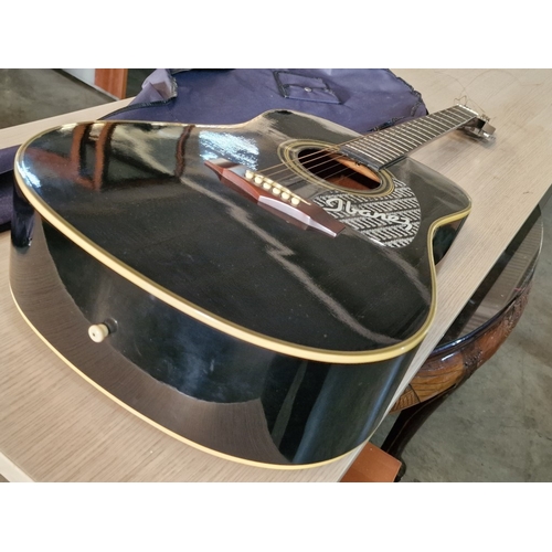 176 - Ibanez Performance Acoustic Guitar, (Model: PF-10BK) , Together with Softy Carry Case