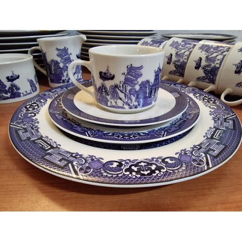 223 - Large Collection of Blue & White Tableware with Oriental Pattern, by 'Lynns Fine China, Made in Chin... 