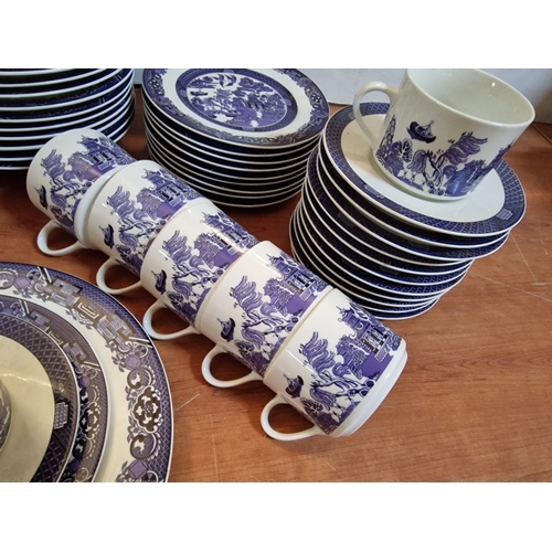 223 - Large Collection of Blue & White Tableware with Oriental Pattern, by 'Lynns Fine China, Made in Chin... 