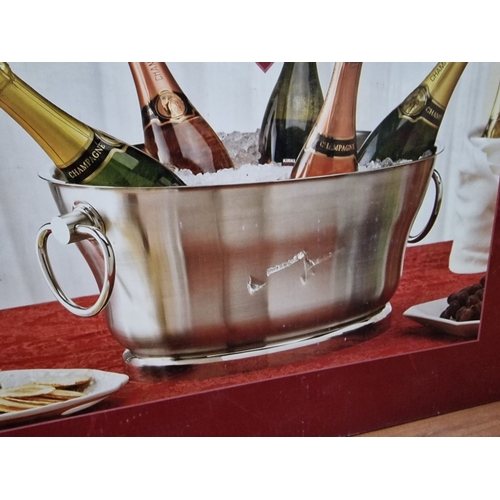 310 - Stainless Steel Insulated Beverage Tub / Drinks Bucket with Twin Handles, Unused in Box, (18/10 Stai... 