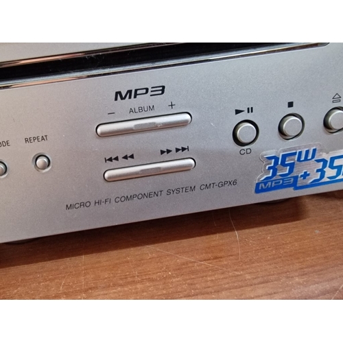 311 - Sony Micro Hi-Fi Component System, (CMT-GPX6), Together with Pair of Sony Speakers (SS-CGPX6), * Bas... 