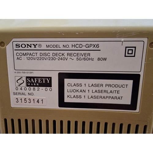 311 - Sony Micro Hi-Fi Component System, (CMT-GPX6), Together with Pair of Sony Speakers (SS-CGPX6), * Bas... 