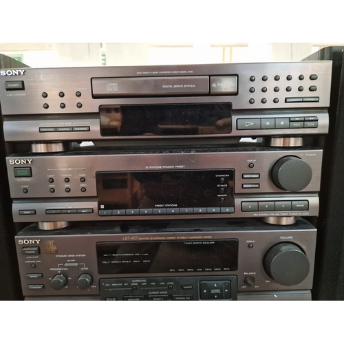 312 - Sony Stacking System / Home Entertainment Centre, Comprising; Cassette Deck (TC-D509), Amplifier (TA... 