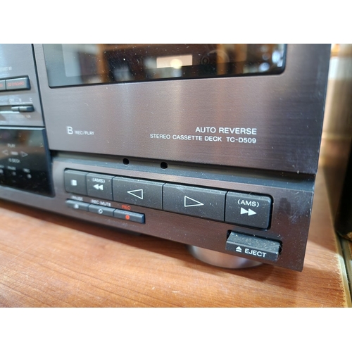 312 - Sony Stacking System / Home Entertainment Centre, Comprising; Cassette Deck (TC-D509), Amplifier (TA... 