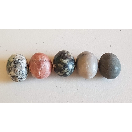 153 - Natural Stone Mini Eggs Collection, 28x Differernt Crystals and Minerals.