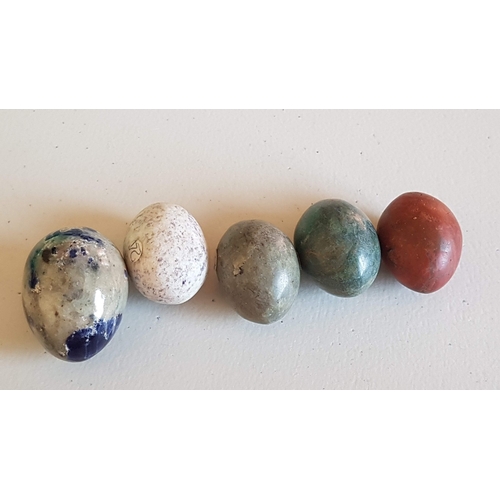 153 - Natural Stone Mini Eggs Collection, 28x Differernt Crystals and Minerals.