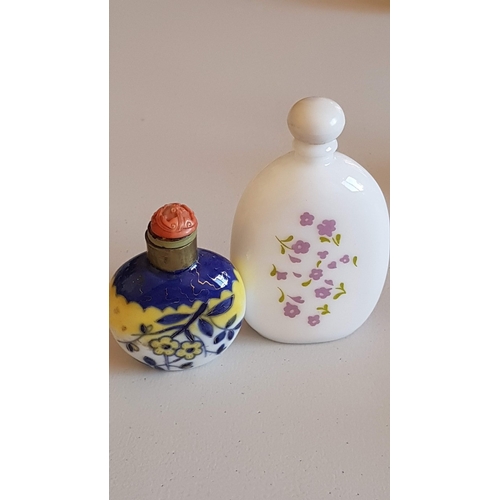 228 - Collection of 8x Vintage Snuff/Perfume Bottles, Various Sizes, Shape, Style Etc, Approx. H: 6cm-10cm... 