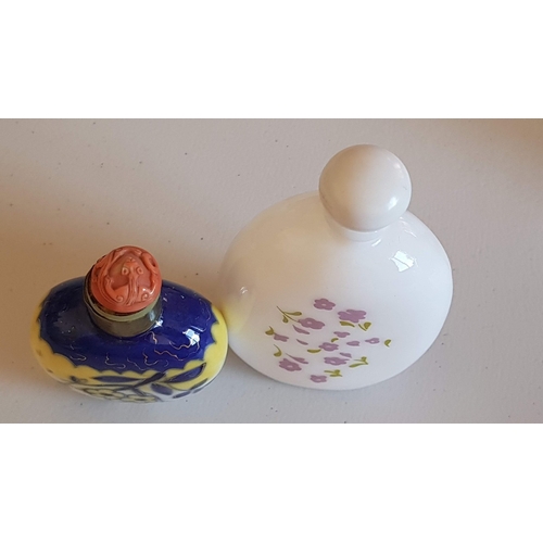 228 - Collection of 8x Vintage Snuff/Perfume Bottles, Various Sizes, Shape, Style Etc, Approx. H: 6cm-10cm... 