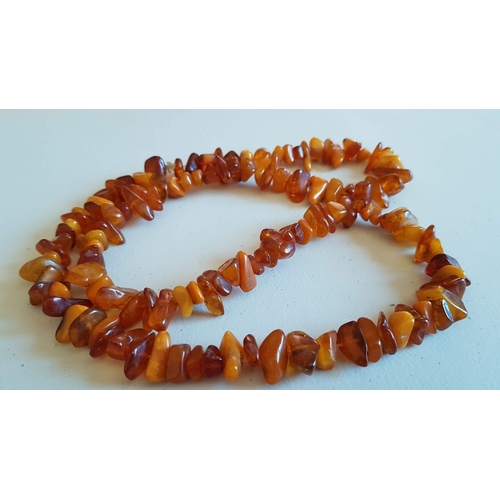 237 - String of Retro Amber Beads, Approx. 70cm.