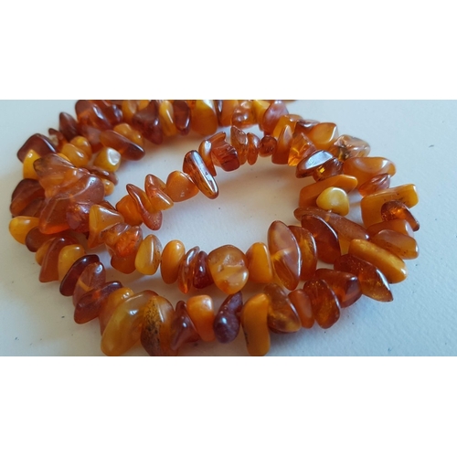 237 - String of Retro Amber Beads, Approx. 70cm.