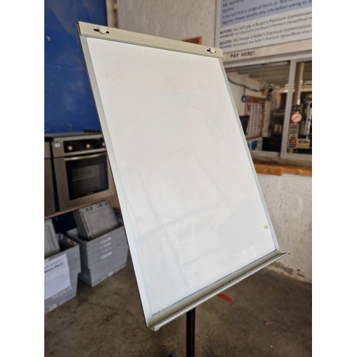 505 - Office White Board on Stand with Wheels, (Adjustable Height, Fixed Angle)