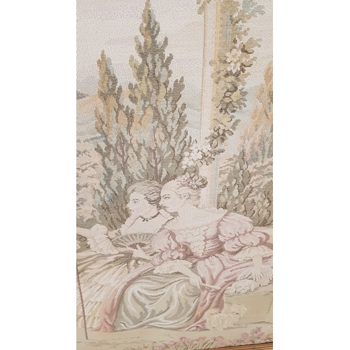 157 - Big, Very Big 'Romance at the Mountains' Landscape, Classical French Aubusson Style (Manufactured) N... 