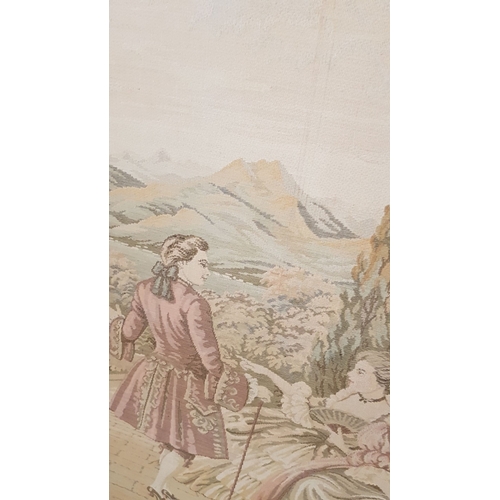 157 - Big, Very Big 'Romance at the Mountains' Landscape, Classical French Aubusson Style (Manufactured) N... 