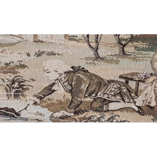 159 - 'Victorian Landscape' Large Classic French Aubusson Style (Manufactured ) Nedle Point Tapestry in Wo... 