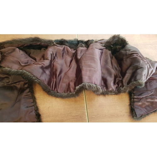 199 - Vintage Natural Fur Stole/Shawl, Probably Mink, Approx. 145cm.